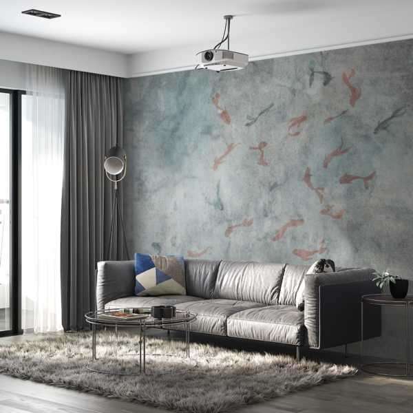 Nástěnná malba ryb v oceánu