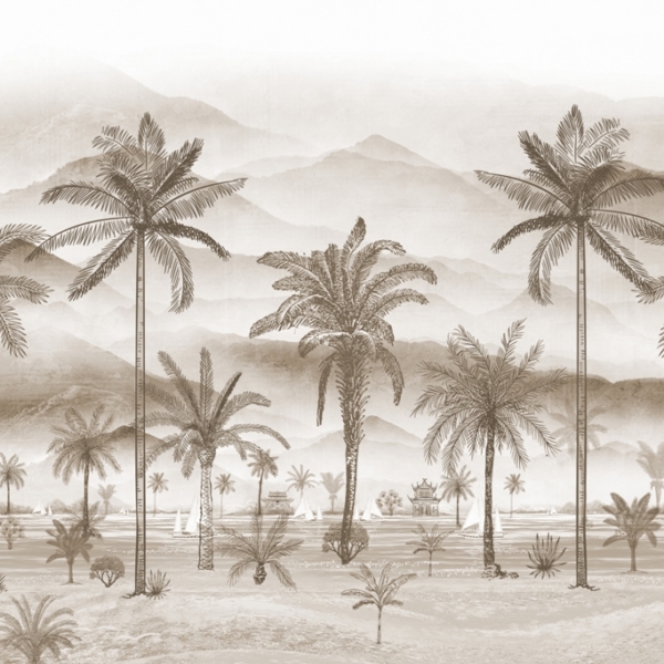 Nástěnná exotická kresba