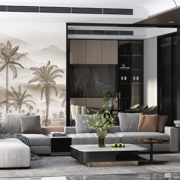 Nástěnná exotická kresba