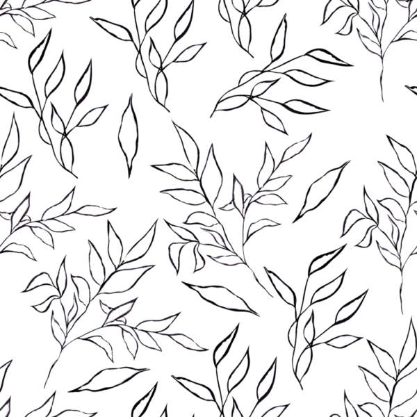 Nástěnná kresba větviček