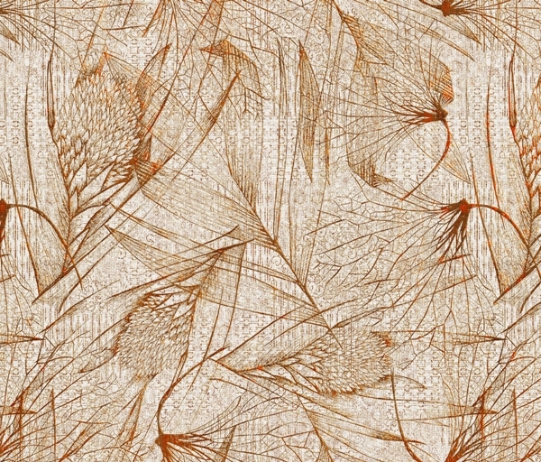 Fototapeta tenká čára Leaf Drawing