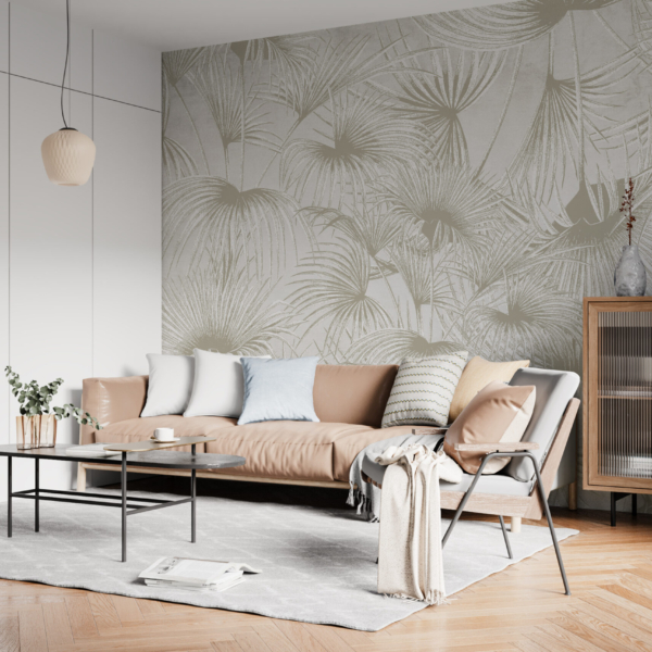 Nástěnná malba Béžová palma