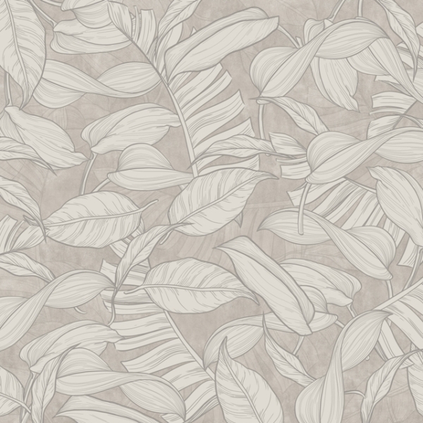 Nástěnná malba světlých listů