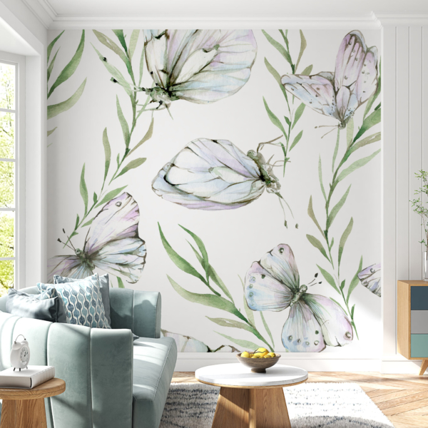 Nástěnná malba motýlů