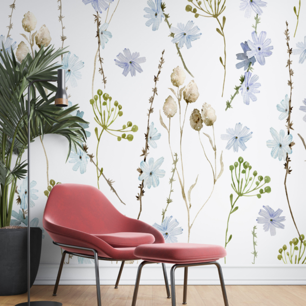 Nástěnná malba Chrpy