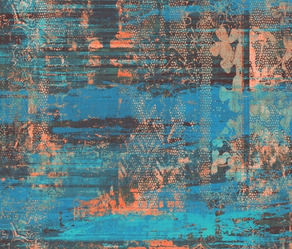 Nástěnné stopy na modré