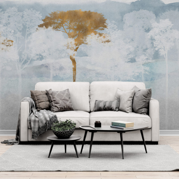 Nástěnná malba Štíhlé stromy