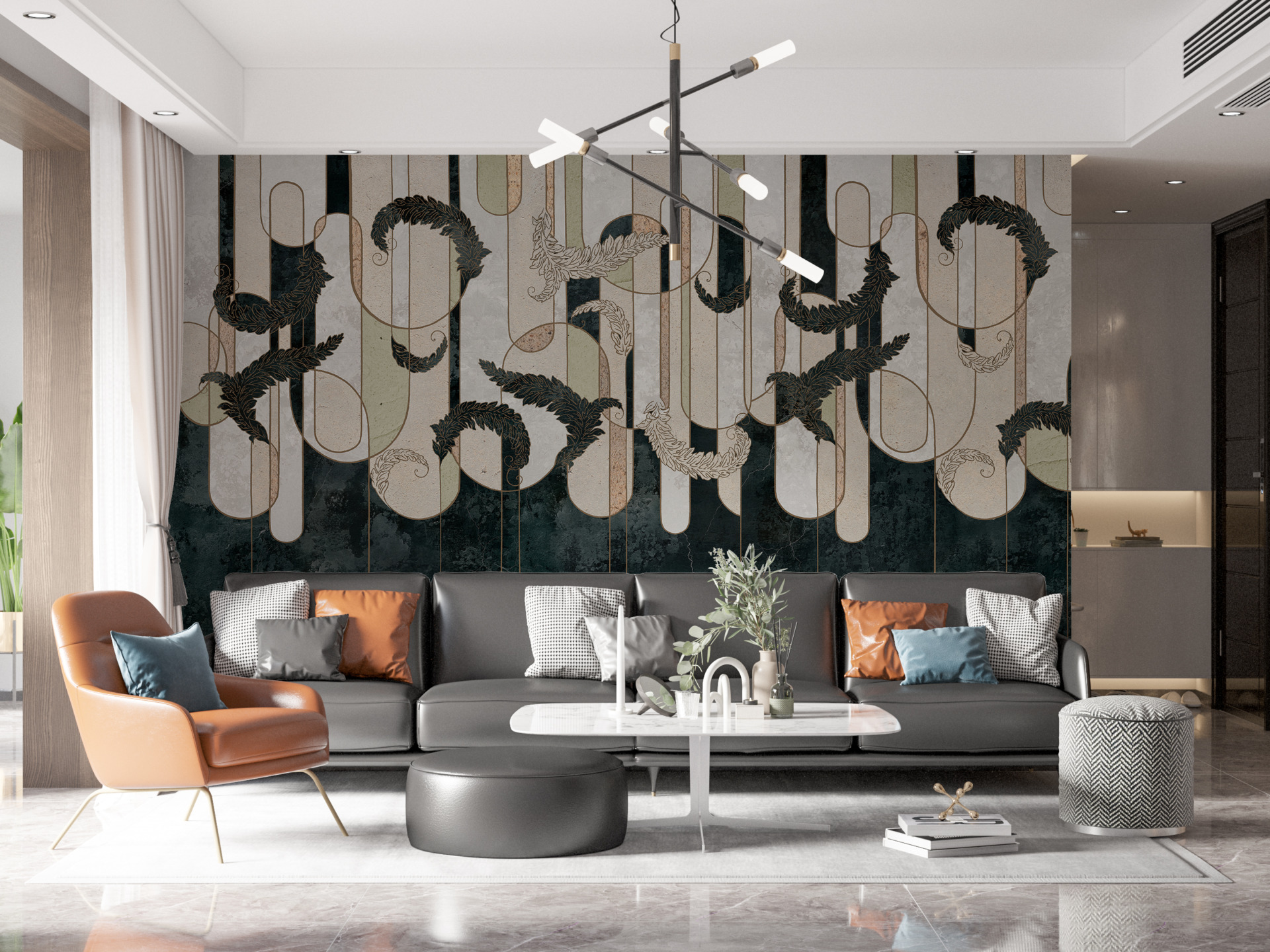 Nástěnná malba Stékající po zdi