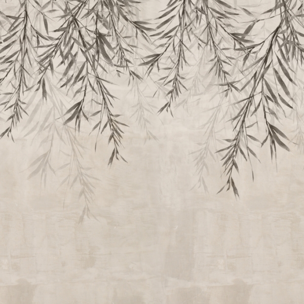 Nástěnná malba stropu s olivovou ratolestí