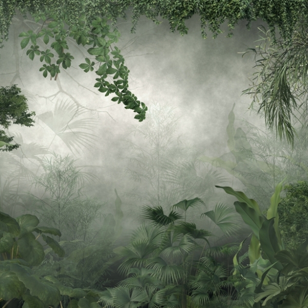 Nástěnné světlo v zeleném tunelu