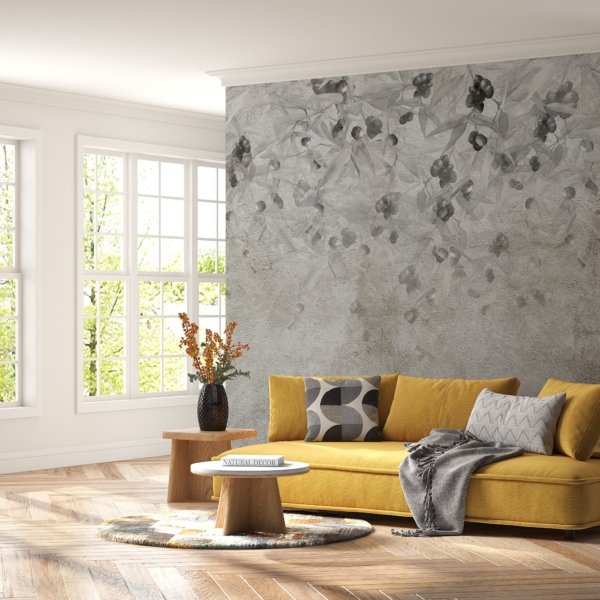 Nástěnná malba Grey Olives