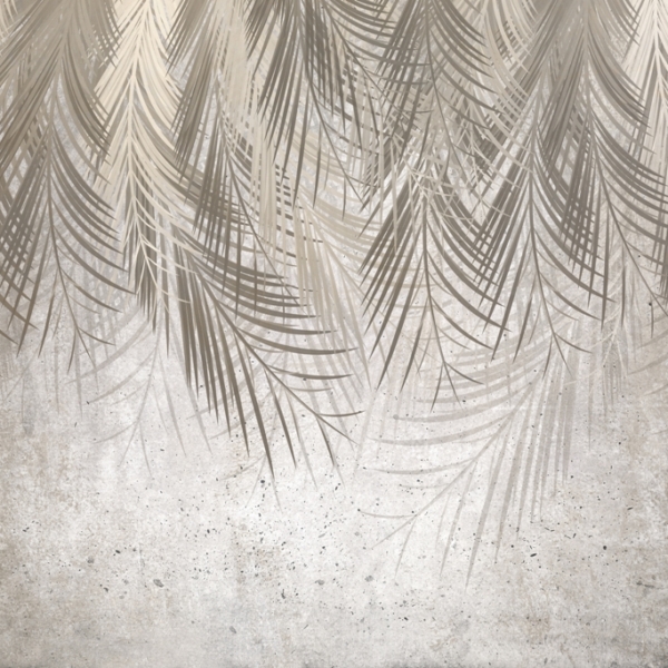 Nástěnná malba Šedé palmy