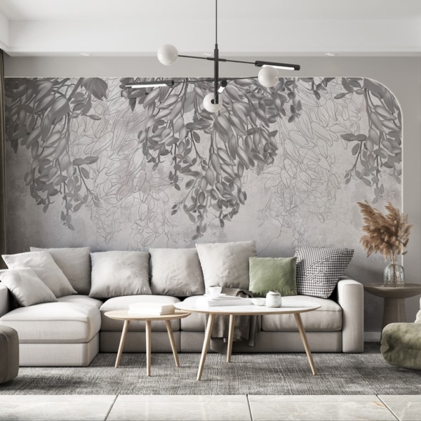 Nástěnná malba Grey Ivy