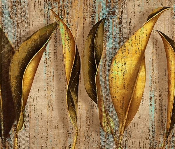 Nástěnný tanec zlatých listů