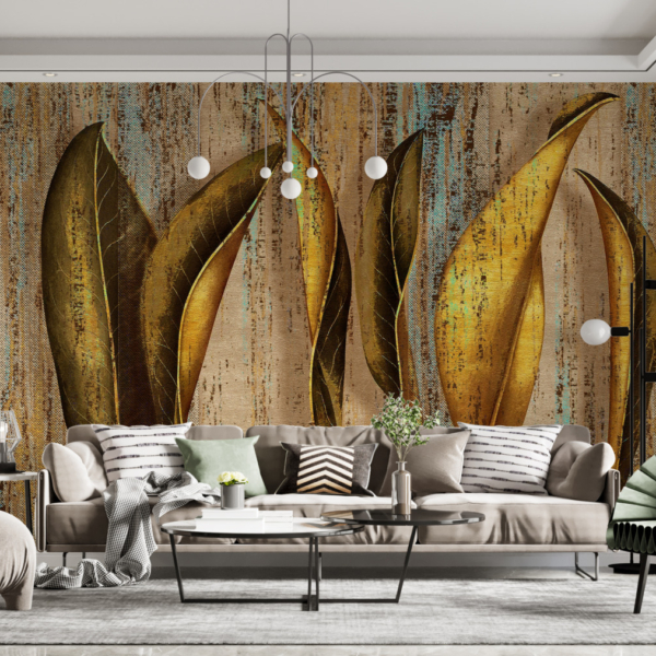 Nástěnný tanec zlatých listů