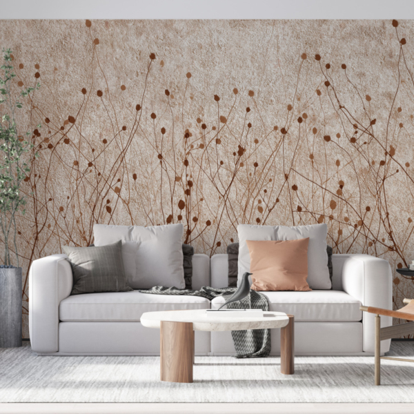 Nástěnná malba okrasné trávy