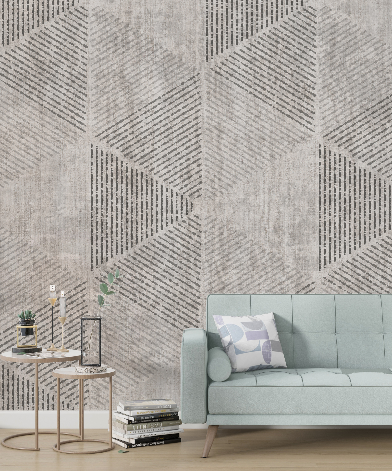 Nástěnná grafika trojúhelníku