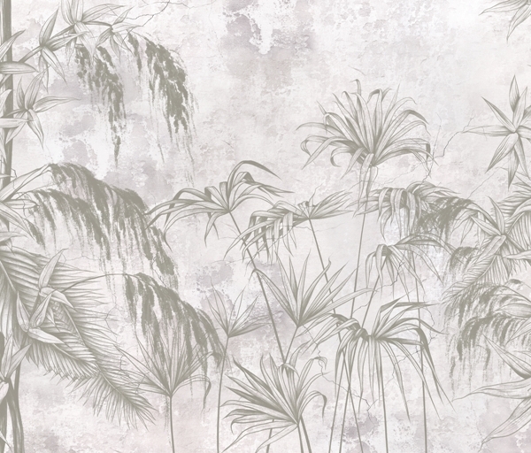 Nástěnná malba Tropické rostliny