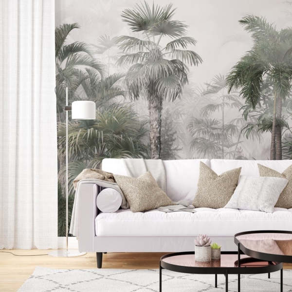 Nástěnná malba Tropy v mlze