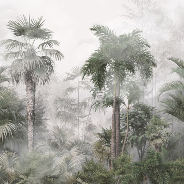 Nástěnná malba Tropy v mlze