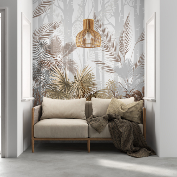 Nástěnná malba Tropics ve 3D