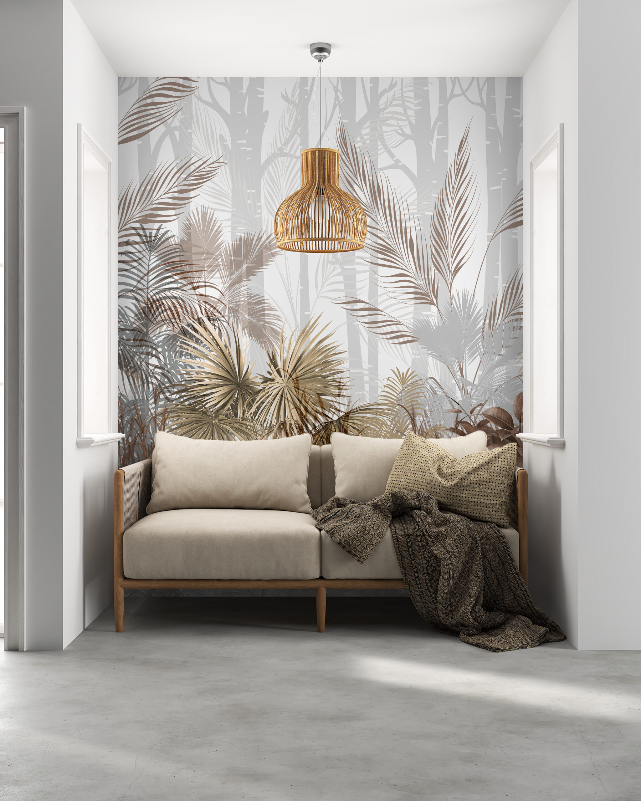 Nástěnná malba Tropics ve 3D