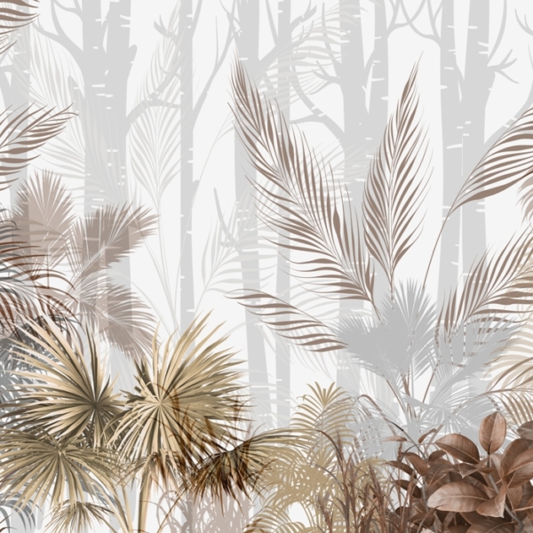 Nástěnná malba Tropics ve 3D