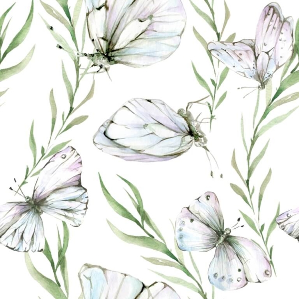 Nástěnná malba motýlů