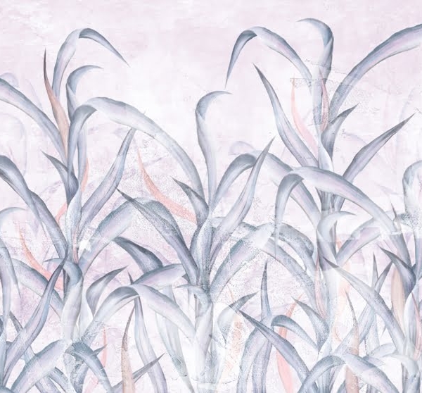 Nástěnná malba V houští modrých listů