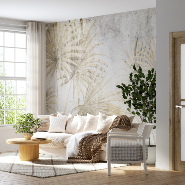 Nástěnná malba Ve vějíři listů