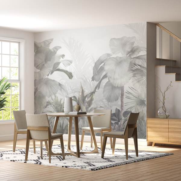 Nástěnná malba v mlze