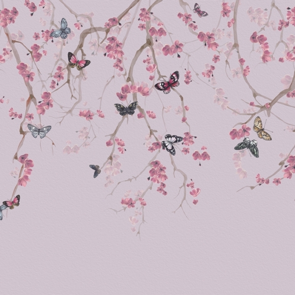 Nástěnná malba Jarní motýli