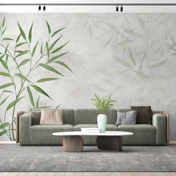 Nástěnná malba třepetající se větvičky