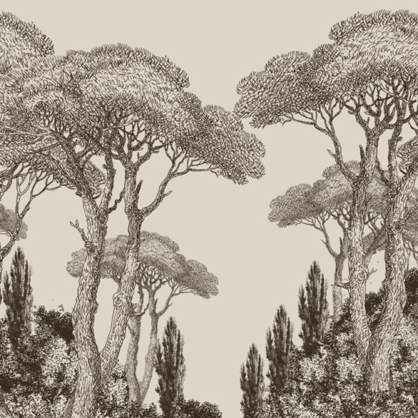 Nástěnná malba Vysoké stromy