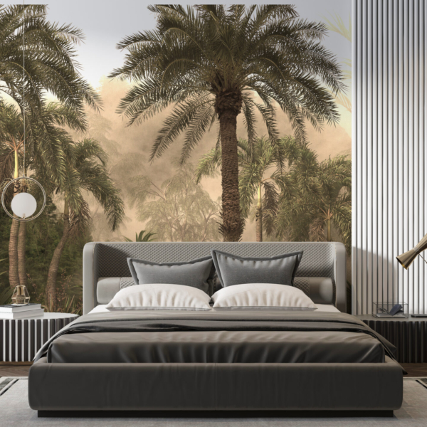 Nástěnná malba Vysoké palmy na slunci