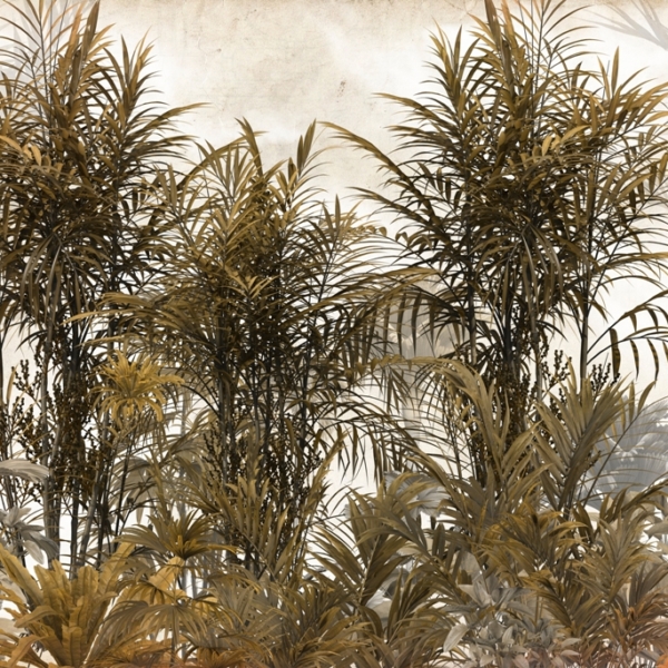 Nástěnná malba Vysoké tropické rostliny