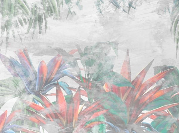 Nástěnná malba Malovaná exotika