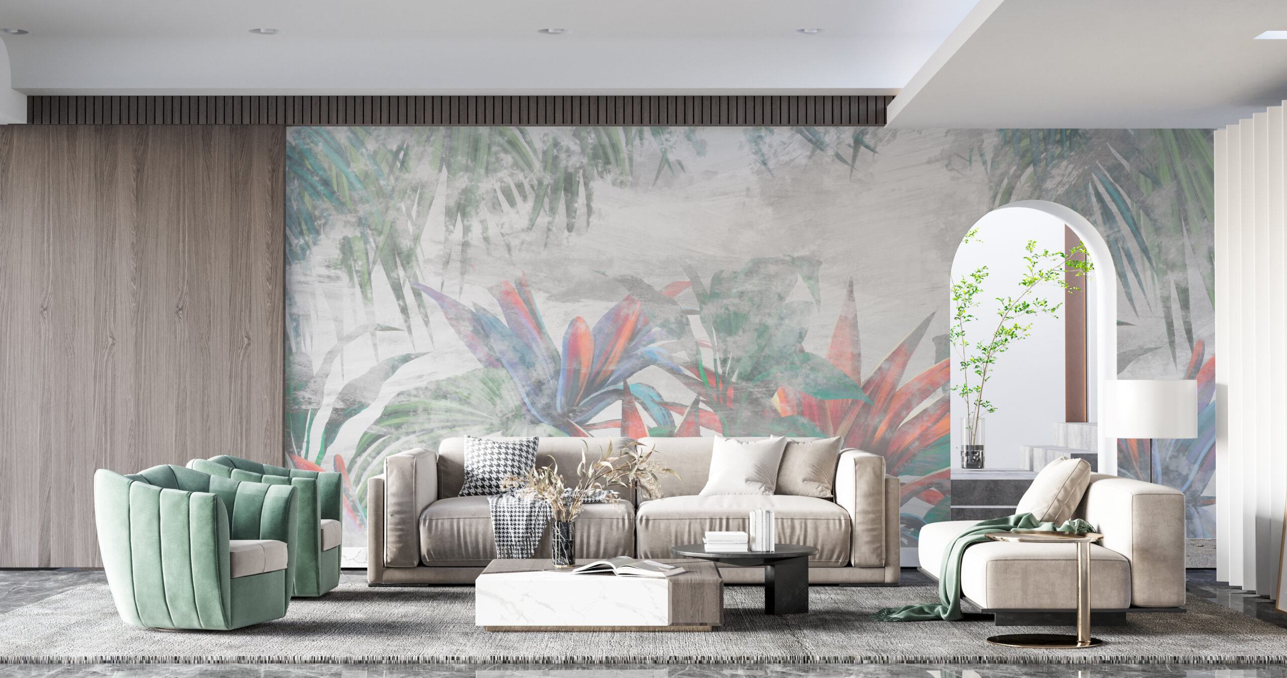 Nástěnná malba Malovaná exotika