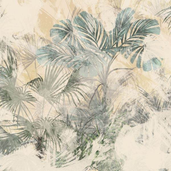 Nástěnná malba Malované listy