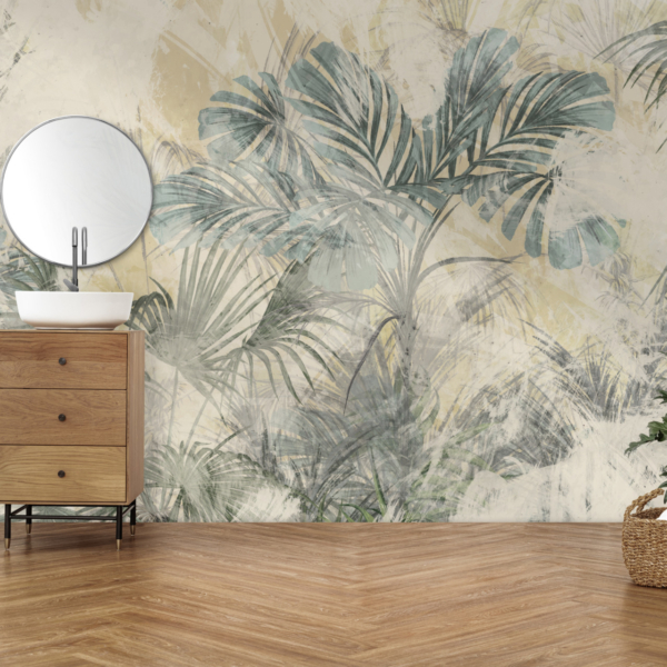 Nástěnná malba Malované listy