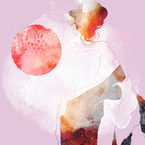 Nástěnný obrys ženy