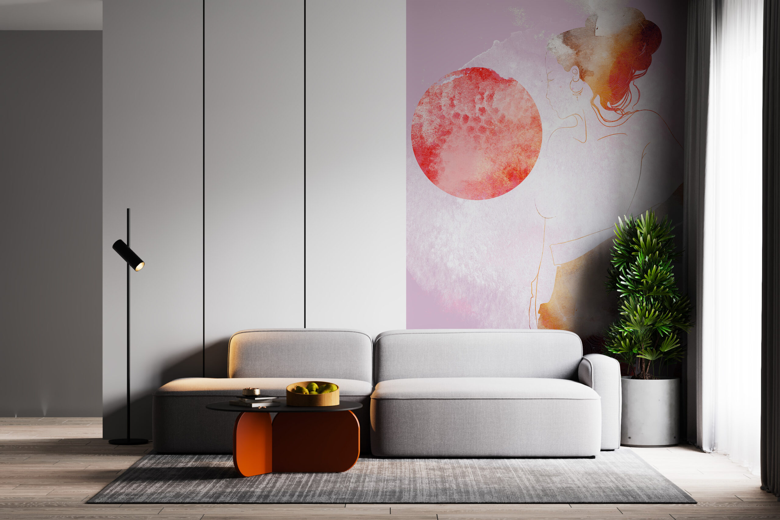 Nástěnný obrys ženy