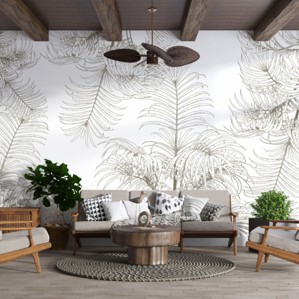 Nástěnná malba Plant Outline