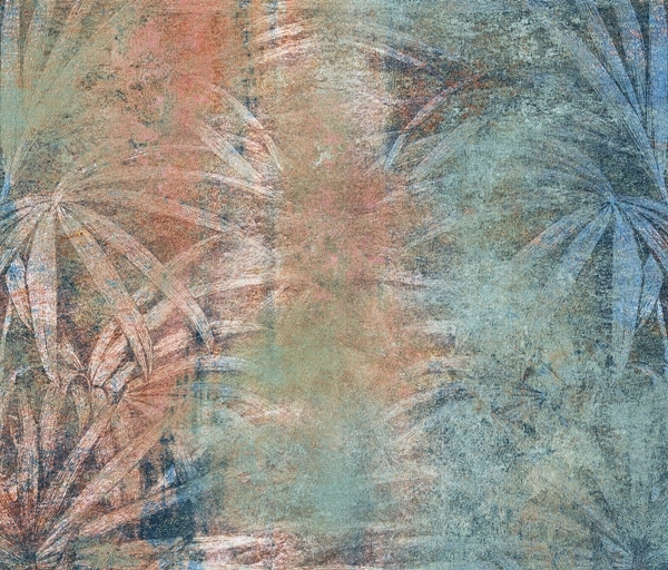 Nástěnné obrysy tropických palem