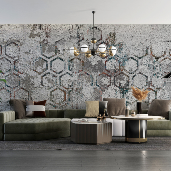 Fototapeta Stripped Polygons