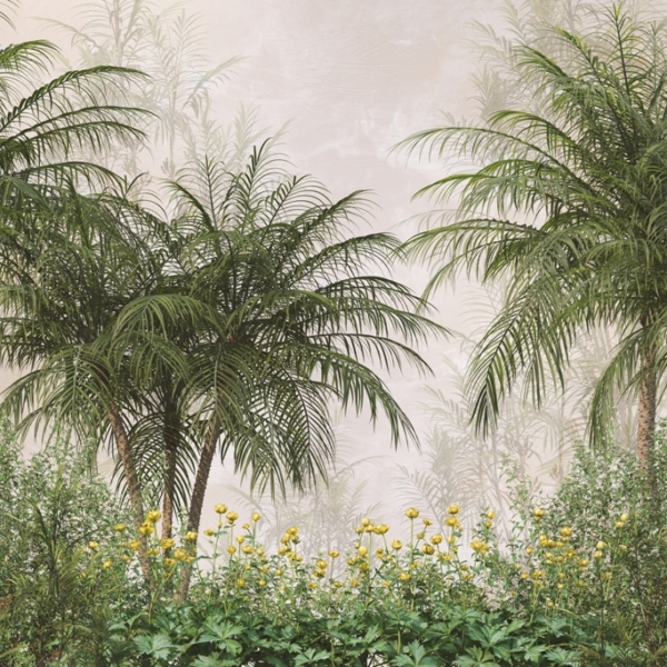 Nástěnná zeleň tropických palem