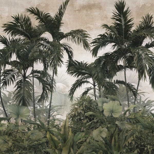 Nástěnná malba Green Exotics