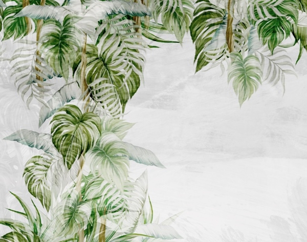 Exotické sloupové zelené tapety