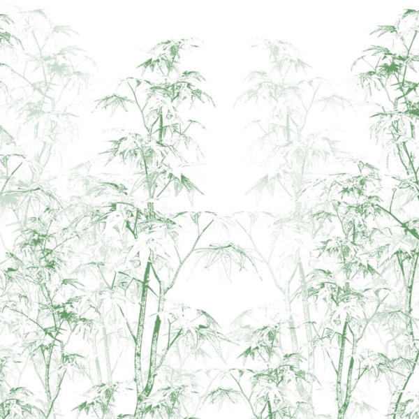 Nástěnná malba zelené vegetace