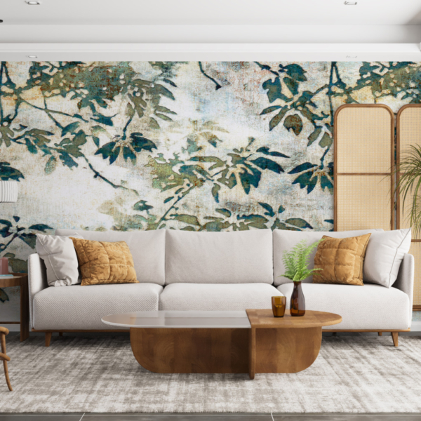 Nástěnná malba Zelené malé listy